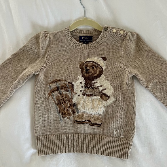 Rare Ralph Lauren Polo Bear Apres Ski Sweater (Size 5) - Picture 2 of 4
